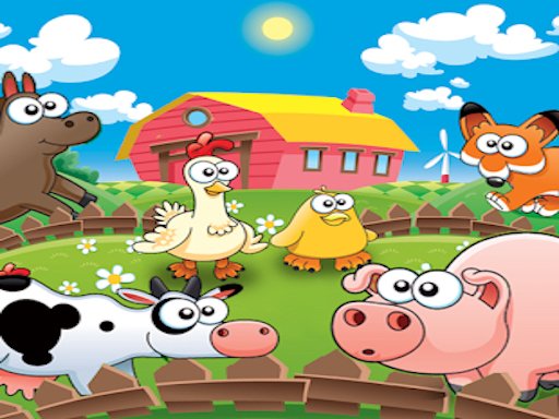 Farm Animals Learning Jump Battle