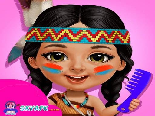 Summer Vacation Girl And Boy At Resort Land Arena