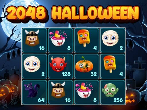 2048 Halloween Fun Saga