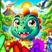 Dinosaur Kingdom Colors Page Mode