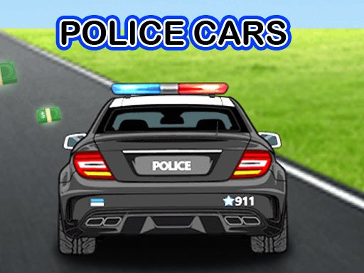 Police Cars Driving Island Land