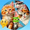 Round Jigsaw Puzzle Collect Pictures with Cute Kittens Run World