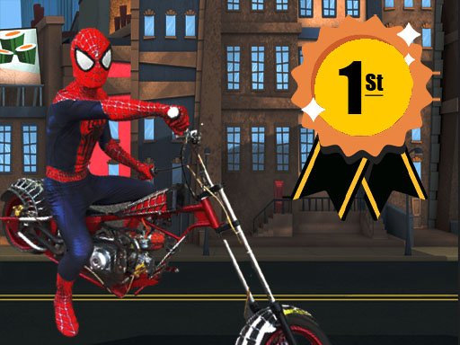 Spider Man Motorbike Mode Race