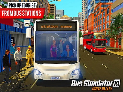 US City Pick Passenger Bus Game Jump Odyssey
