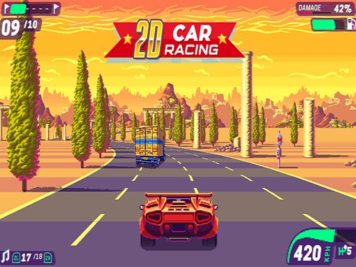 Car Race 2D Island Run