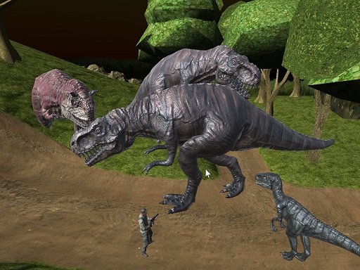 Midnight multiplayer dinosaur hunt Quest
