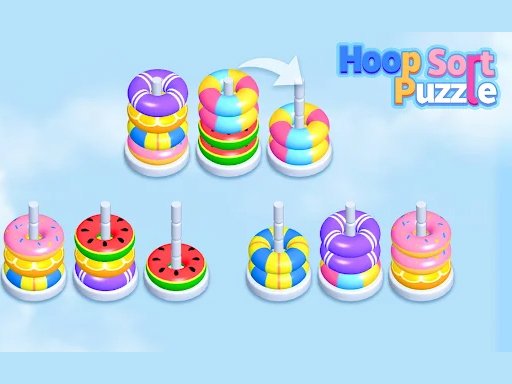 Hoop Stack Sort Puzzle 3D Game Saga