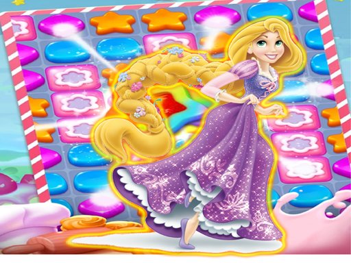 Princess Rapunzel Puzzles and Match3 Games Online Run