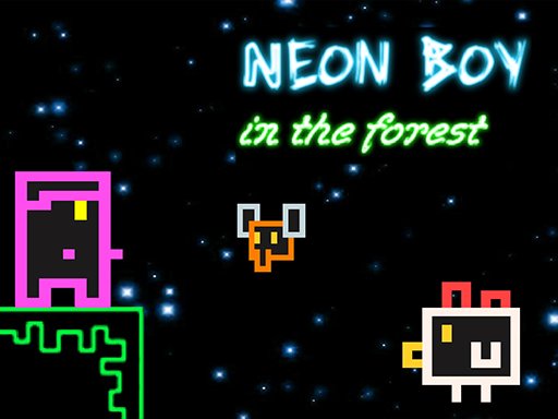 Neon Boy  in the forest Mode Race