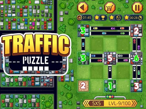 Traffic puzzle game Linky Escape