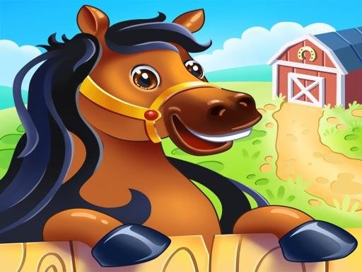 Animal Farm for Kids. Toddler games online Land