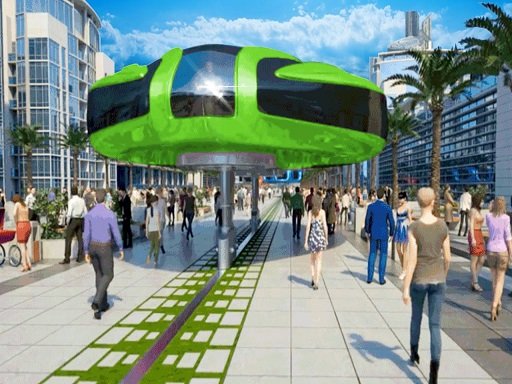 Gyroscopic Elevated Bus Simulator Public Transport Arena