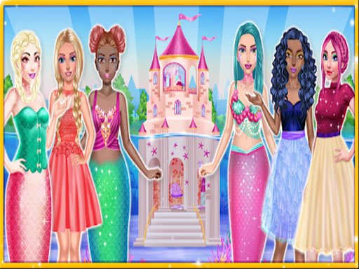 Princess and Mermaid Doll House Decorating Island Escape