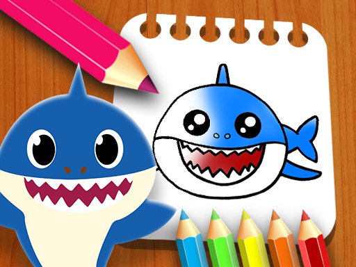 Baby Shark Coloring Book Dash Escape
