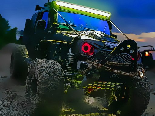 Offroad Jeep Driving Puzzle Story