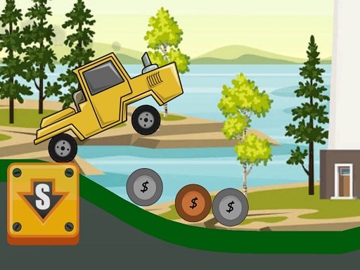 Hill Climb Tractor 2D Saga Battle