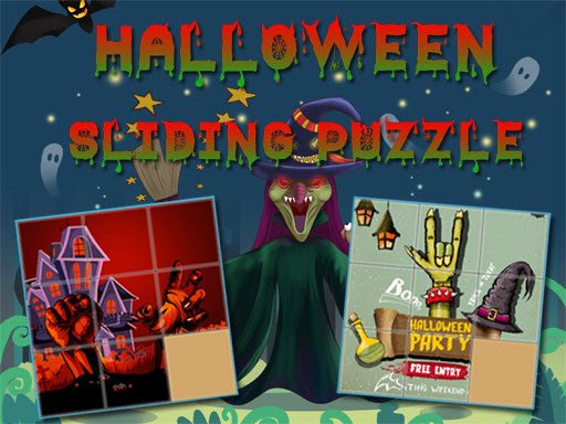 Halloween Sliding Puzzle Dash Land