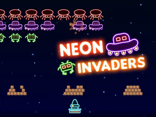 Neon Invaders Classic Battle