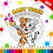 Baby Tiger Coloring Book Odyssey Story