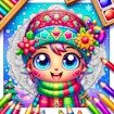 Christmas Mandala Coloring Book Dash Master