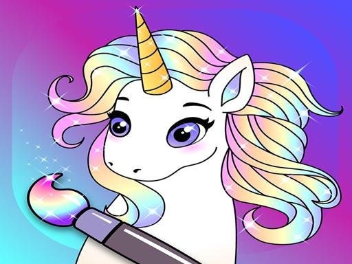 Animated Glitter Coloring Book  My Little Unicorn Island