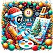 Christmas AI Art Draw Paint Mode