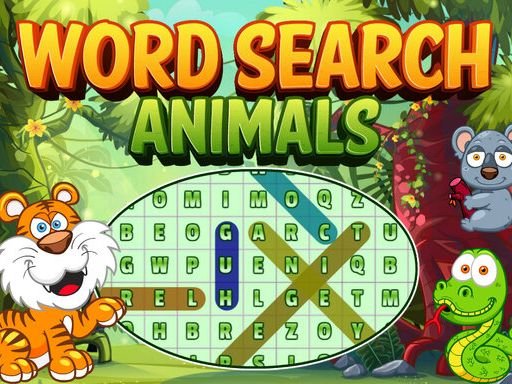 Word Search Animals Land