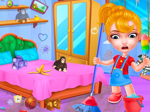 Baby Doll House Cleaning Game Challenge