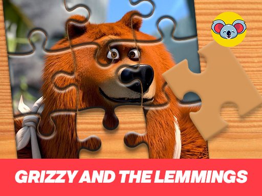 Grizzy and the lemmings Jigsaw Puzzle Planet Saga Island