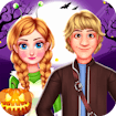Royal Couple Halloween Party Jump