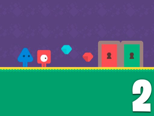 Red and Blue Adventure 2 Dash Race