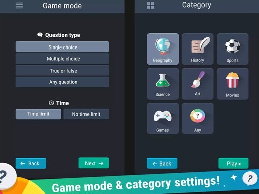 Trivia Quizzes Run Jump