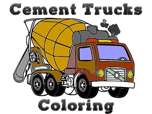 Cement Trucks Coloring Adventure Land