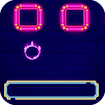 Neon Brick Breaker Arena Jump