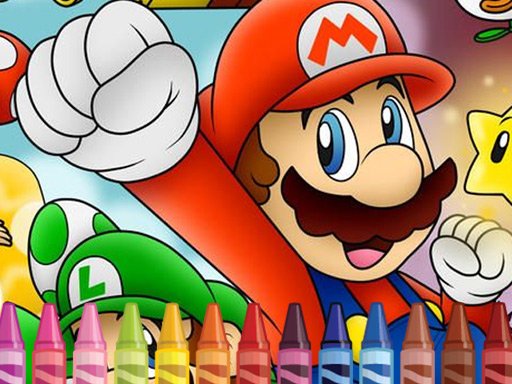 Mario Coloring Challenge Land