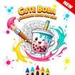 Cute Boba Coloring Book for Kids Jump