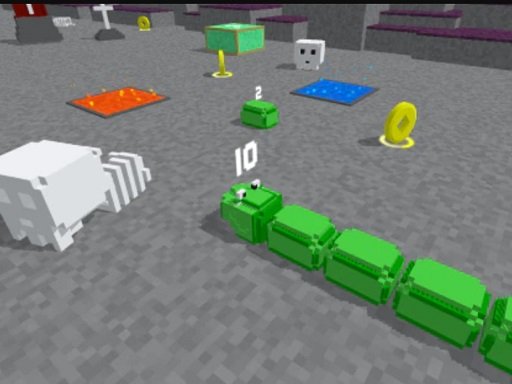 Slither Blocky Snake 3D Island