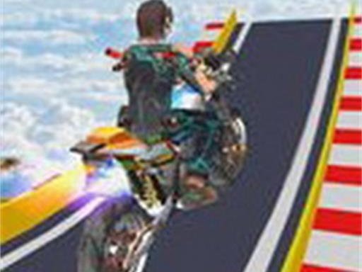 Mega Ramp Stunt Moto Game Escape Legends