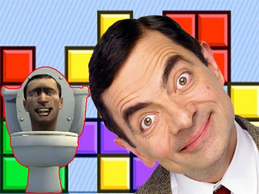Mr Bean and Skibidi Tetris Saga Run