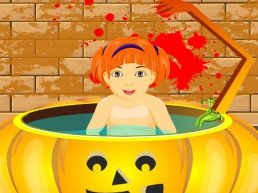 Little Baby Halloween Bathing Dash Land