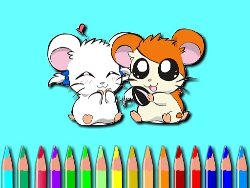 Hamster Coloring Book Arena
