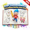 Baby Farm Animals Coloring Book for Kids Quest Battle