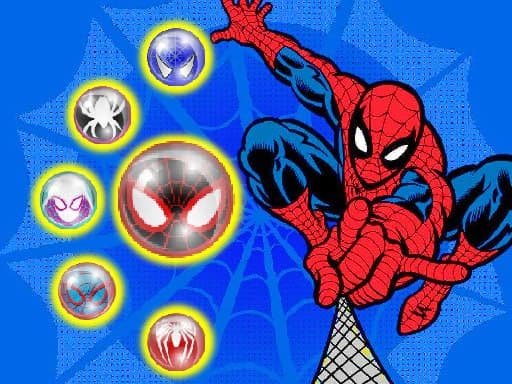 Spiderman Bubble Shoot Puzzle Mode Escape