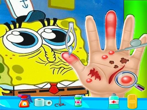 Spongebob Hand Doctor Game Online  Hospital Surge Jump