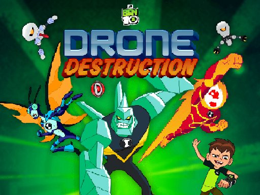 Ben 10 Drone Destruction Fun