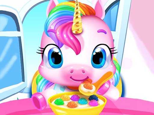 Magical Unicorn Pet Care Race Mode