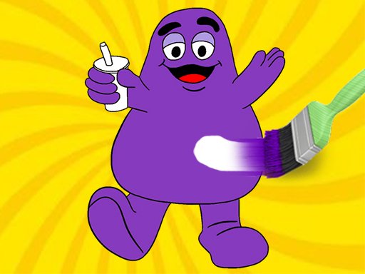 Grimace Shake Coloring Book Battle Adventure