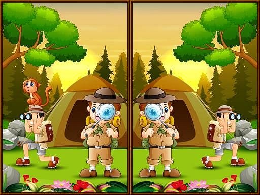 Spot 5 Differences Camping Arena Saga