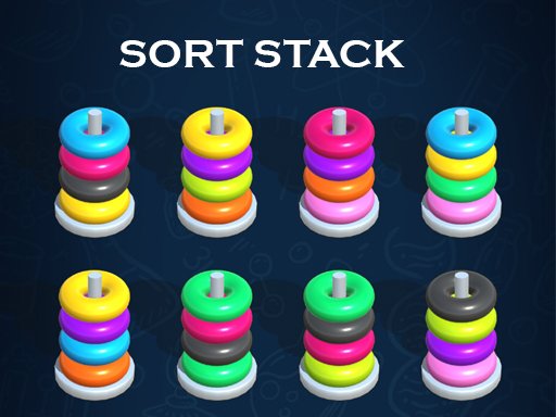 Sort Stack color Hoop Game Dash