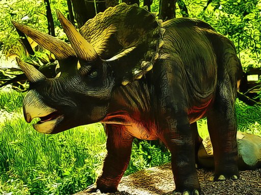 Triceratops Dinosaur Puzzle Land